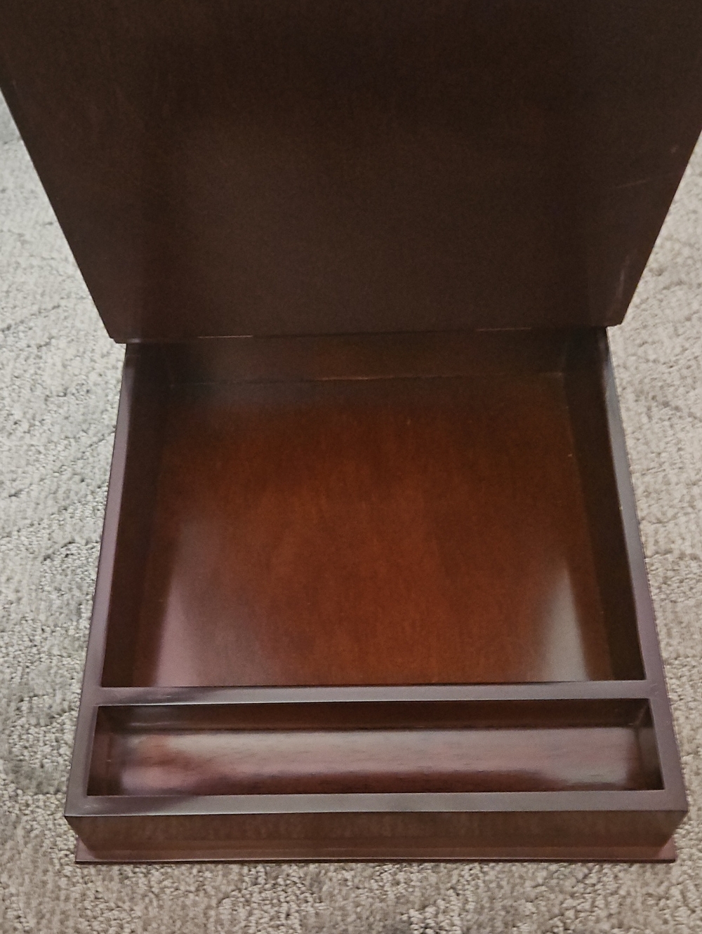 VINTAGE BOMBAY COMPANY Solid Cherry Wood Vintage Lap Writing Desk Memory Box - Picture 2 of 5